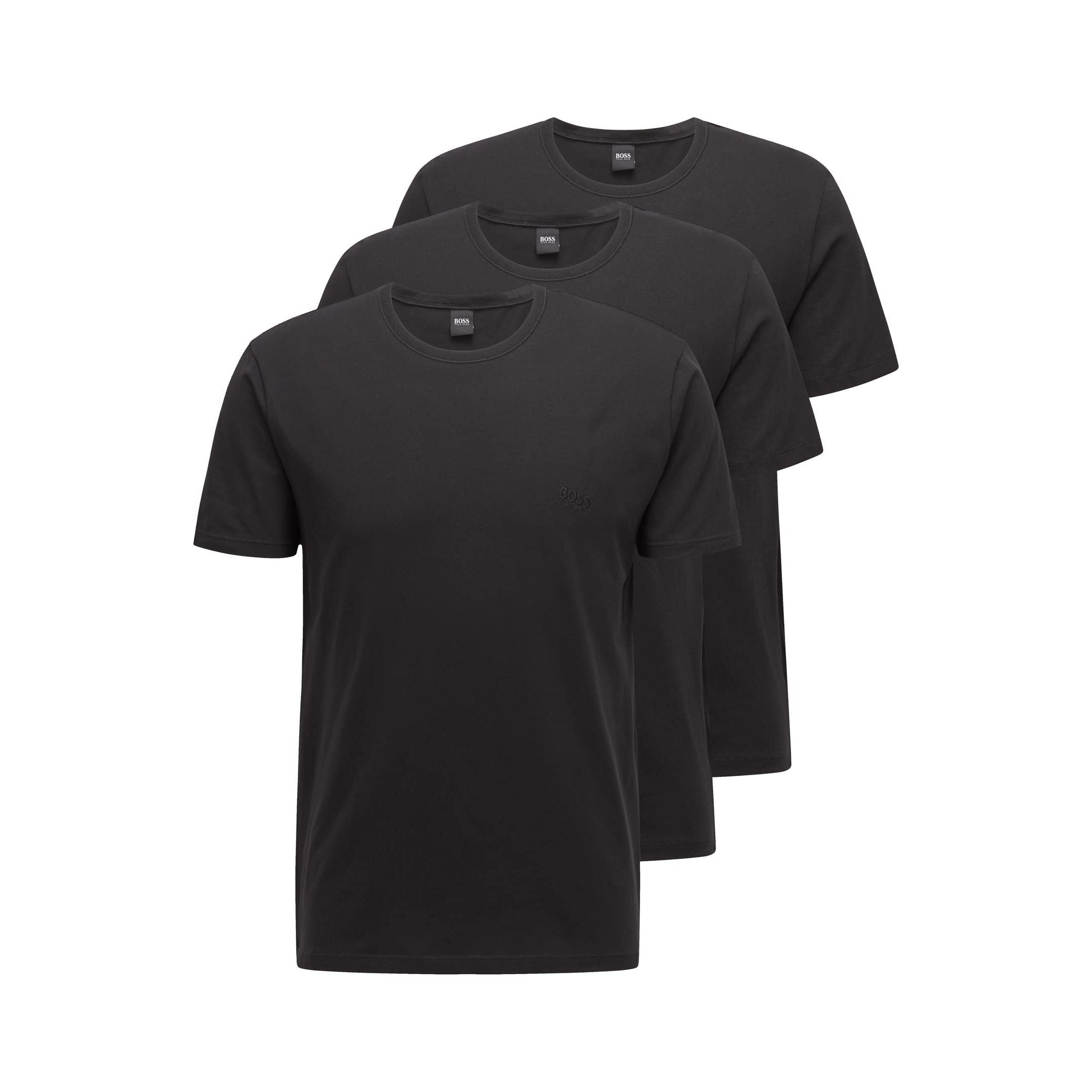 BOSS Men's T-Shirt RN 3P CO 10145963 01 T-Shirt