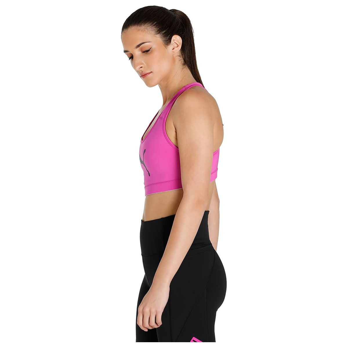 PUMA Women's Mid Impact 4Keeps Bra Underwear Top (pack of 1)