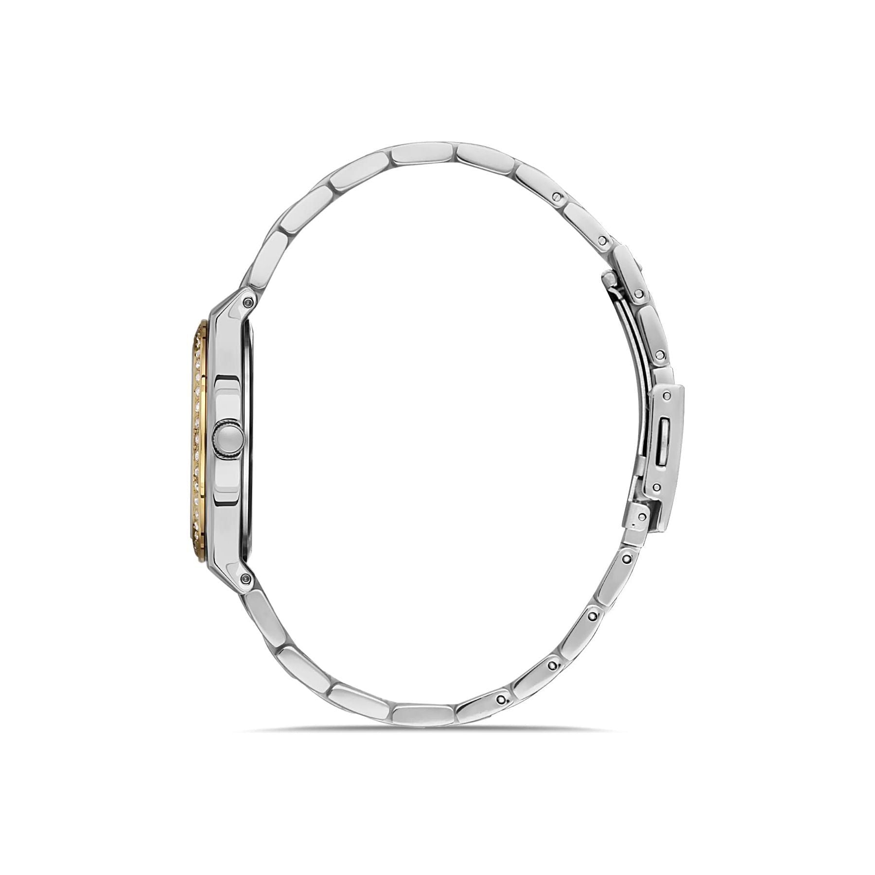 Daniel klein Silver Color Stainless Steel Strap Watch for Women DK.1.13040-5, Silver, multi, bracelet