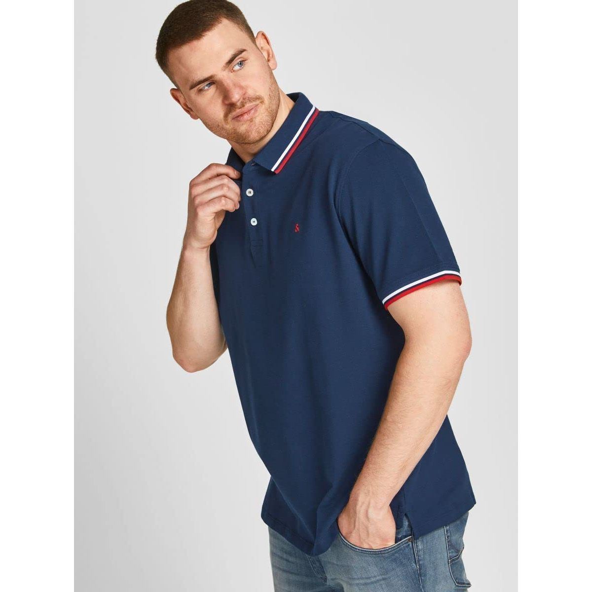 Jack & Jones Men's Jjepaulos Polo Ss Noos Ps Polo Shirt