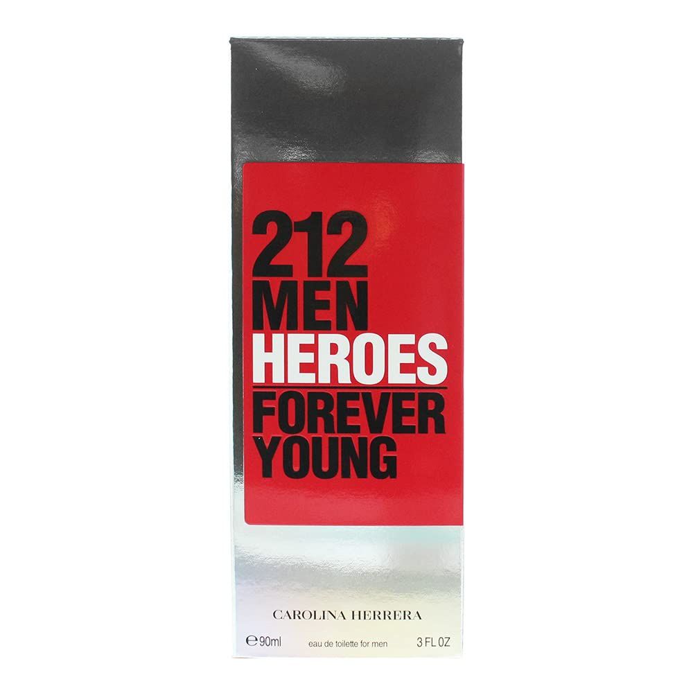 CAROLINA HERRERA 212 Men Heroes Para Hombre Eau De Toilette Spray- 90ml