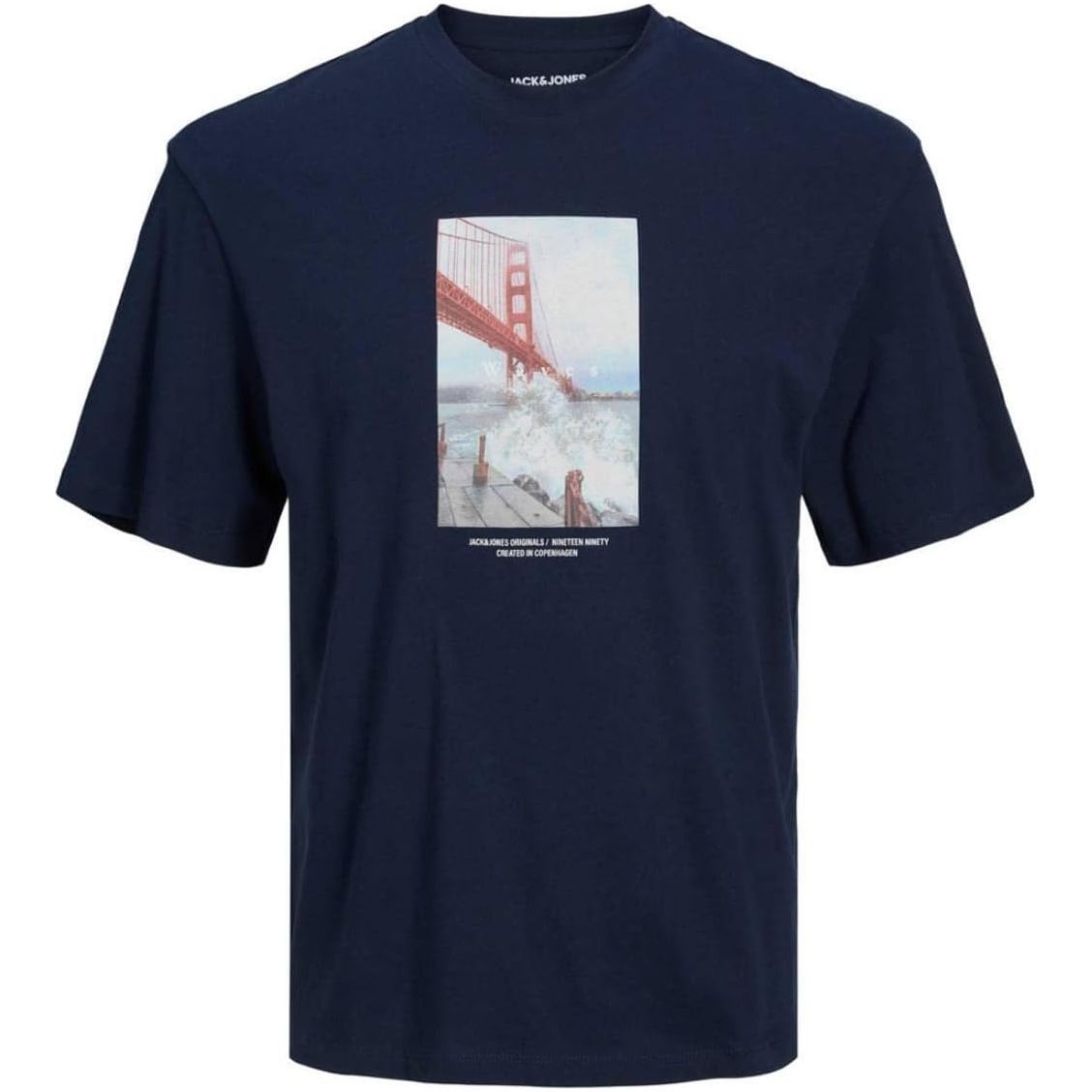 Jack & Jones Men's Copenhagen Photo Short-Sleeves Crew Neck T-Shirt