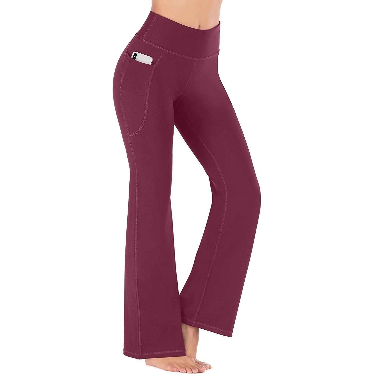 Women’s Bootcut Yoga Pants - Flare Leggings for Women Buttery Soft High Waisted Crossover Workout Lounge Bell Bottom Jazz Dress Pants Bootleg Work Pants Casual Wide Leg Long Palazzo Pants