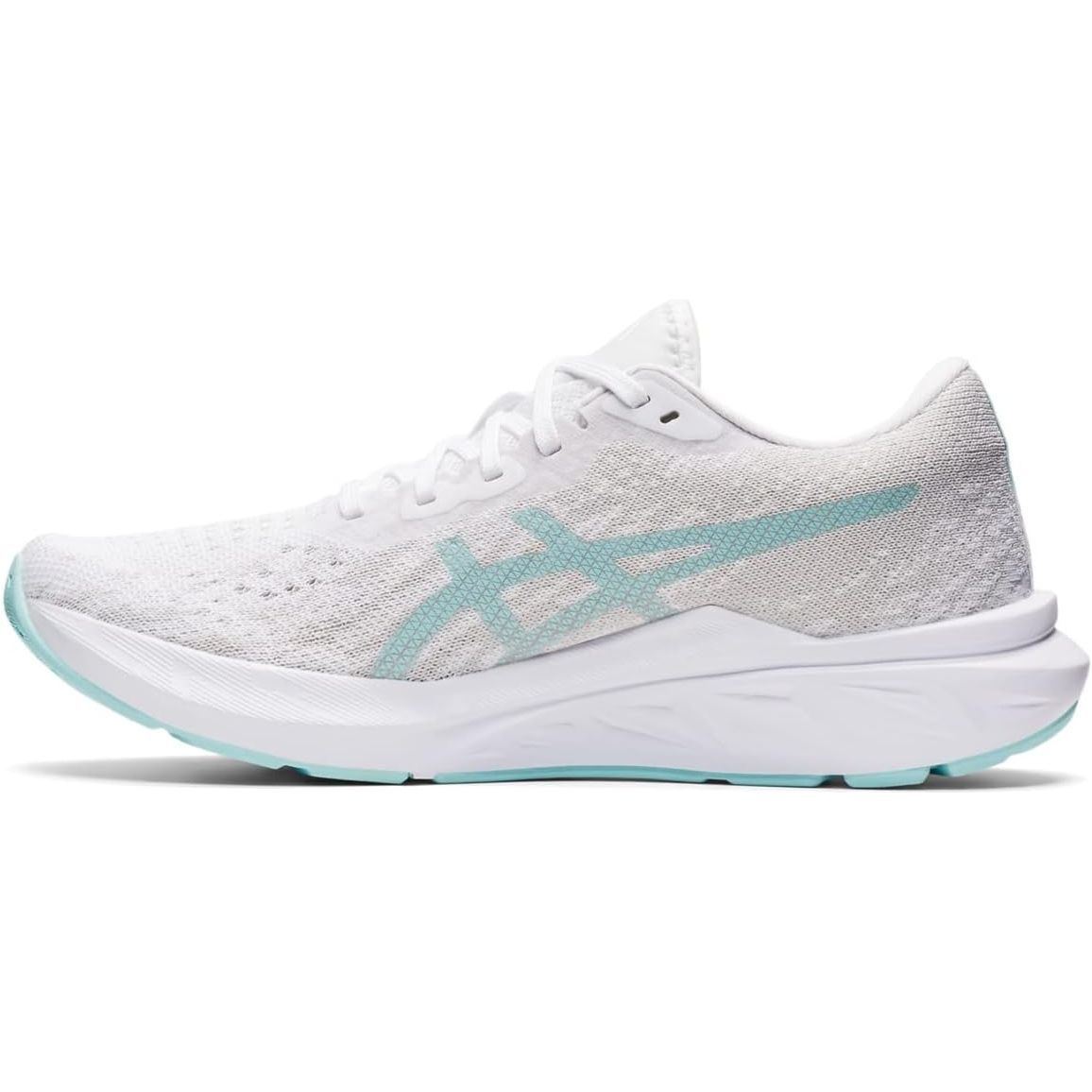 ASICS Women's DYNABLAST 2 Running Shoes, 11.5, White/Clear Blue