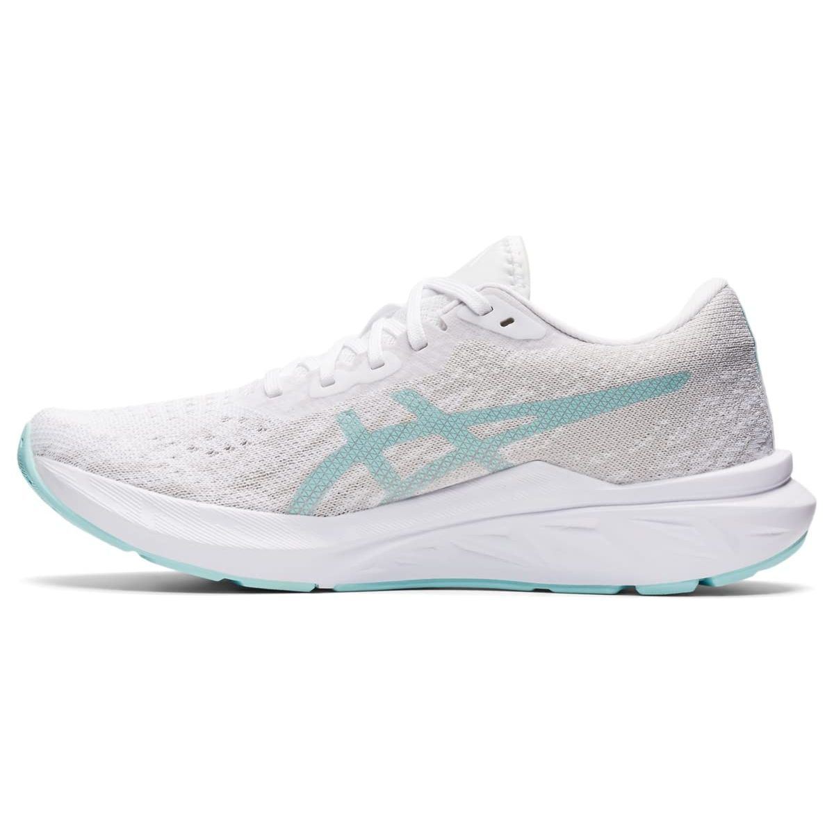 ASICS Women's DYNABLAST 2 Running Shoes, 11.5, White/Clear Blue