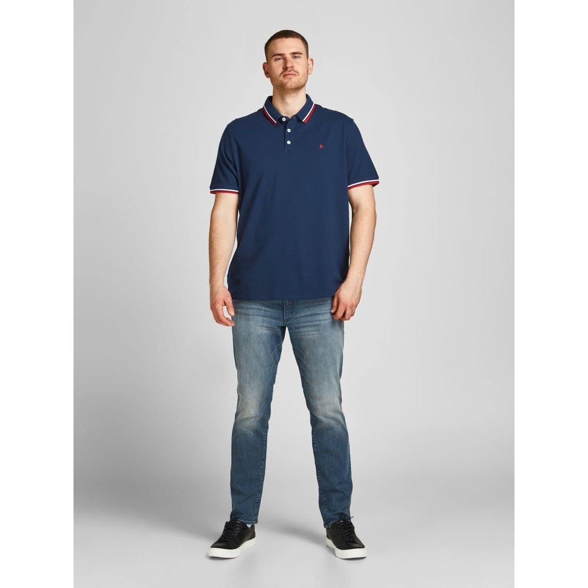 Jack & Jones Men's Jjepaulos Polo Ss Noos Ps Polo Shirt