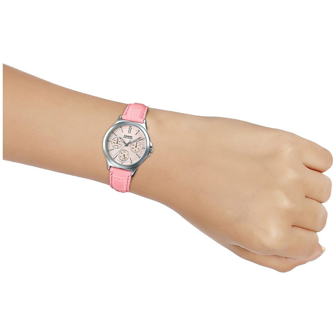 Casio Leather Analog LTP-V300L-4A Watch For Women