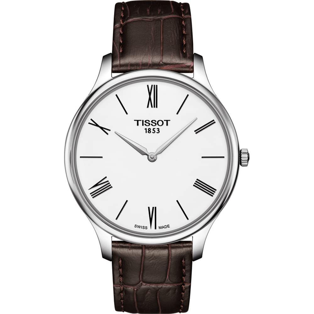 Tissot Mens Analogue Quartz Watch with Leather Strap T0634091601800, Brown, One Size, Strap
