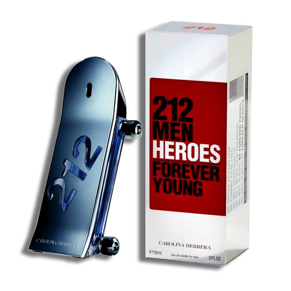 CAROLINA HERRERA 212 Men Heroes Para Hombre Eau De Toilette Spray- 90ml