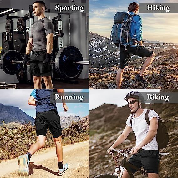 BananHome Men's 2 in 1 Running Shorts Gym Workout Quick Dry Mens Shorts Mens Athletic Shorts with Towel Loop and Phone Pocket