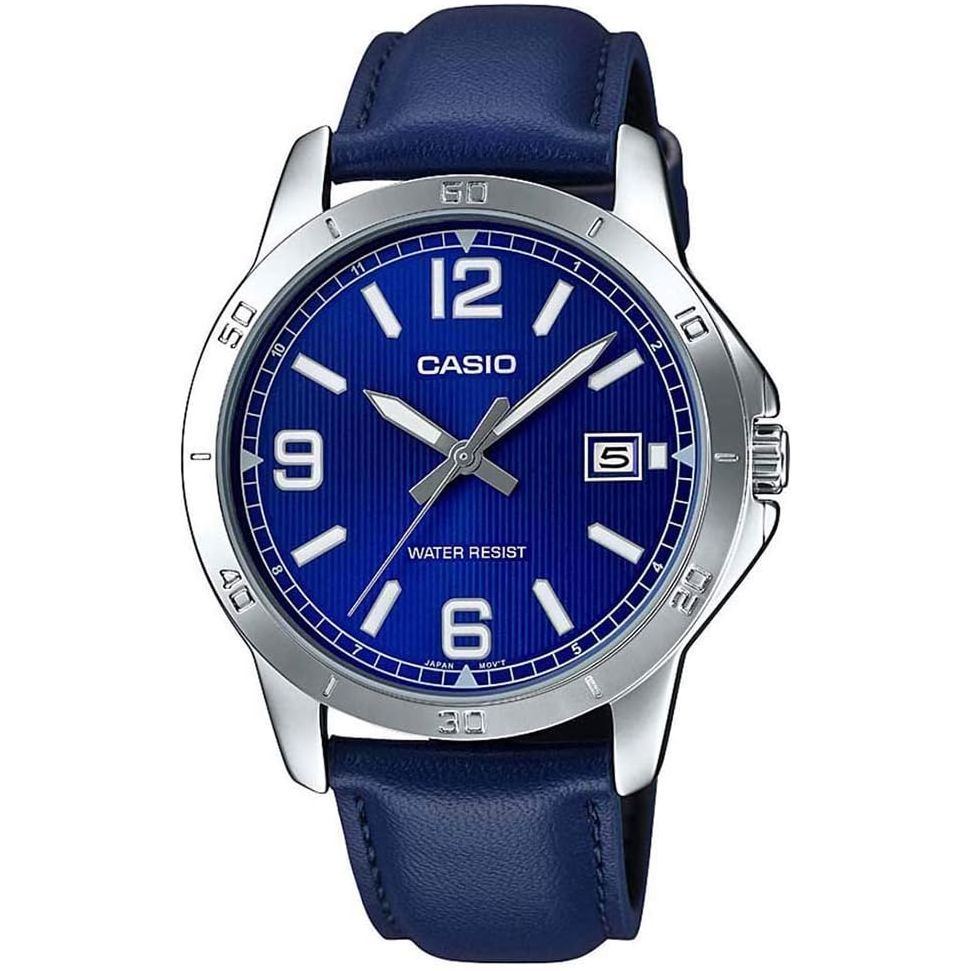 Casio Blue Leather Men's Watch MTP-V004L-2BUDF