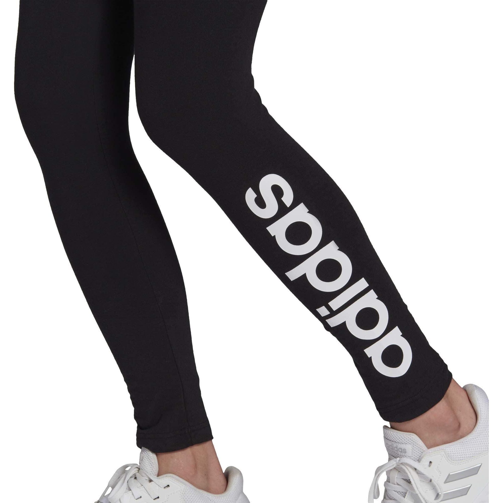 adidas womens ESSENTIALS HIGH-WAISTED LOGO LEGGINGS Tights