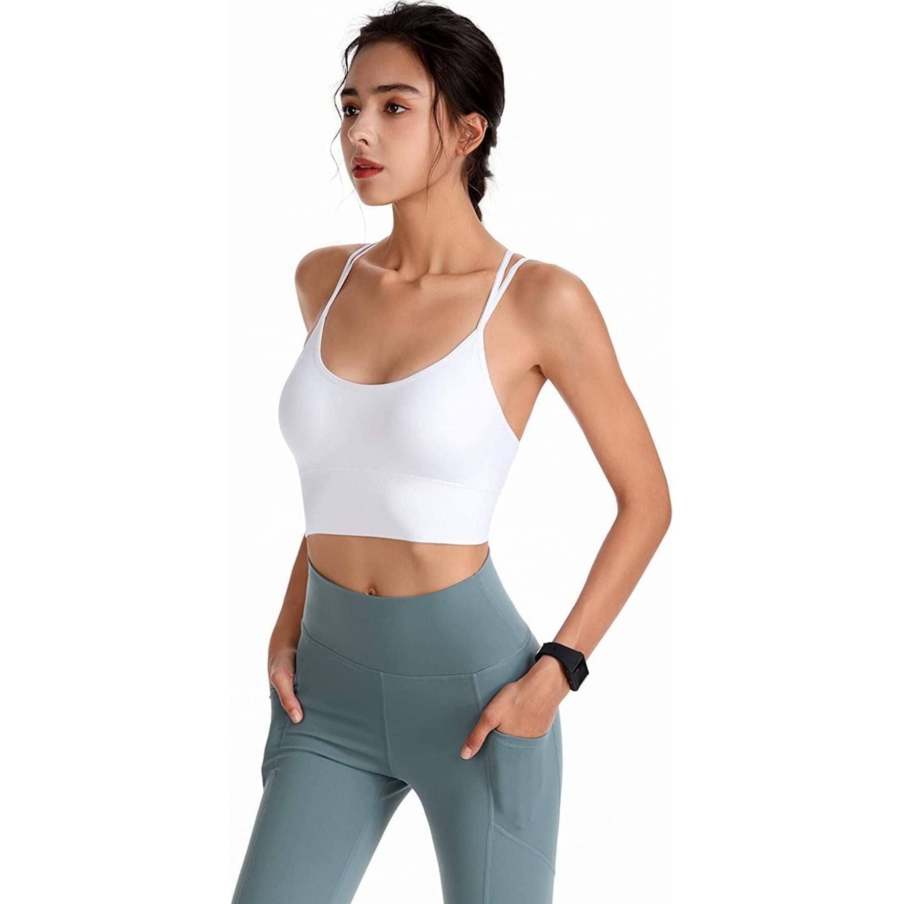 Sports Bra Seamless Top Yoga Running Gym Crop Top Push Up Bra Vest Sportswear Fitness Full Cup for Women