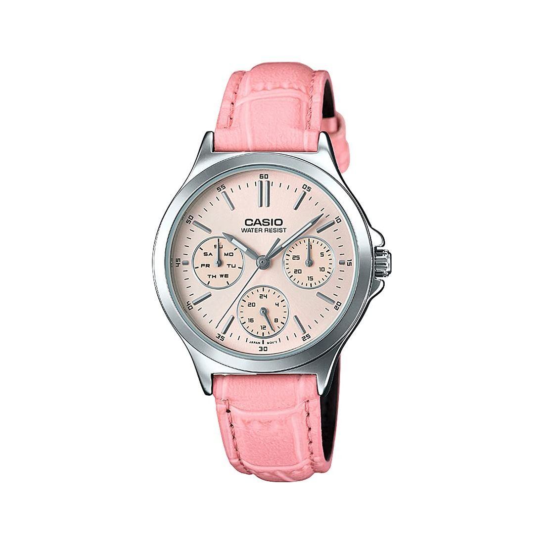 Casio Leather Analog LTP-V300L-4A Watch For Women