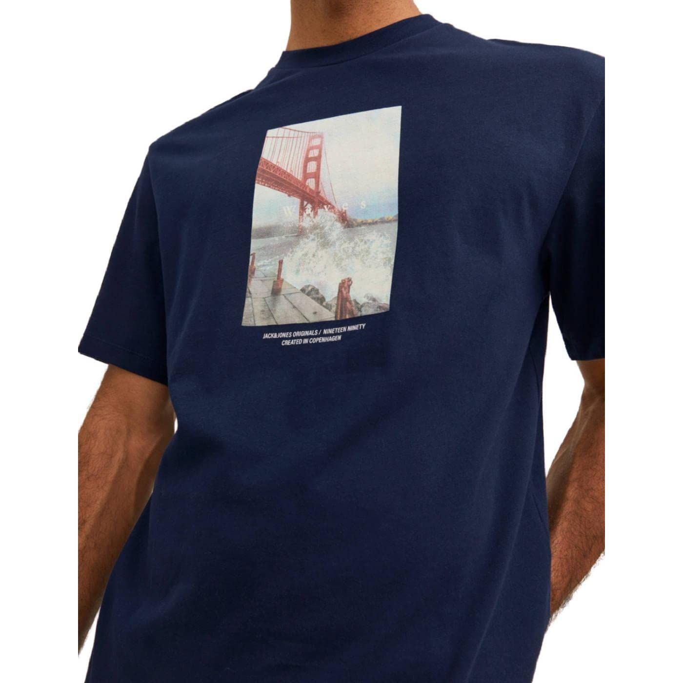 Jack & Jones Men's Copenhagen Photo Short-Sleeves Crew Neck T-Shirt