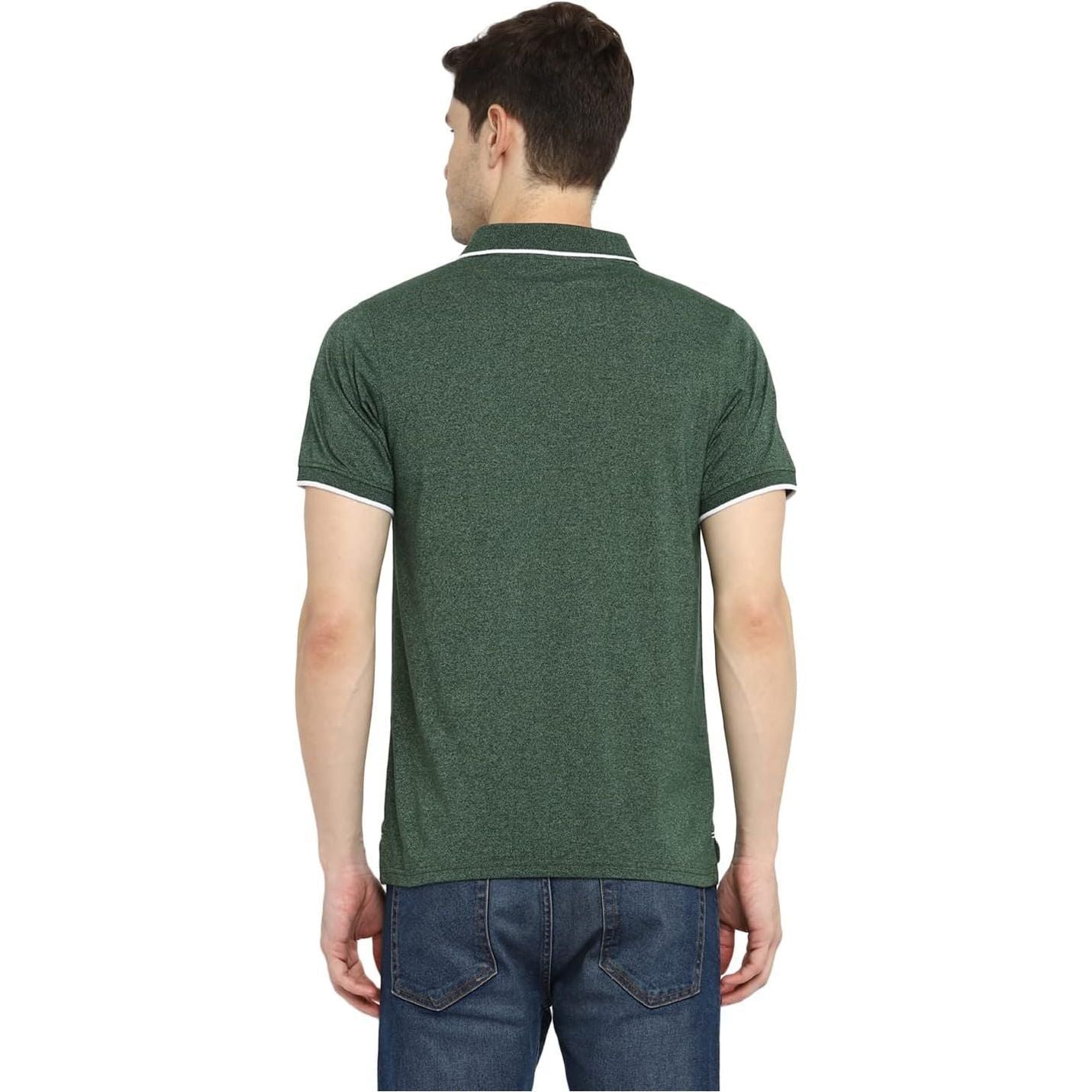 Deniklo Men's Solid Regular Polo Shirt