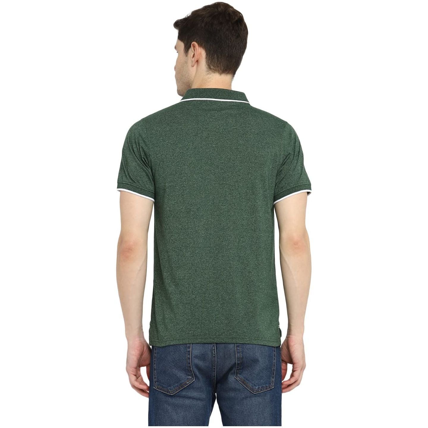 Deniklo Men's Solid Regular Polo Shirt