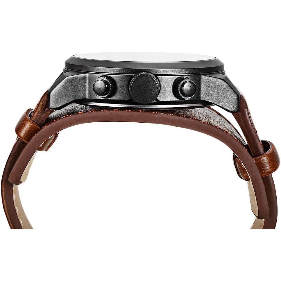 Curren 8225 Casual Decorative Sub-dial Male Quartz Watch Brown watch for Men - Casual Watch Brown