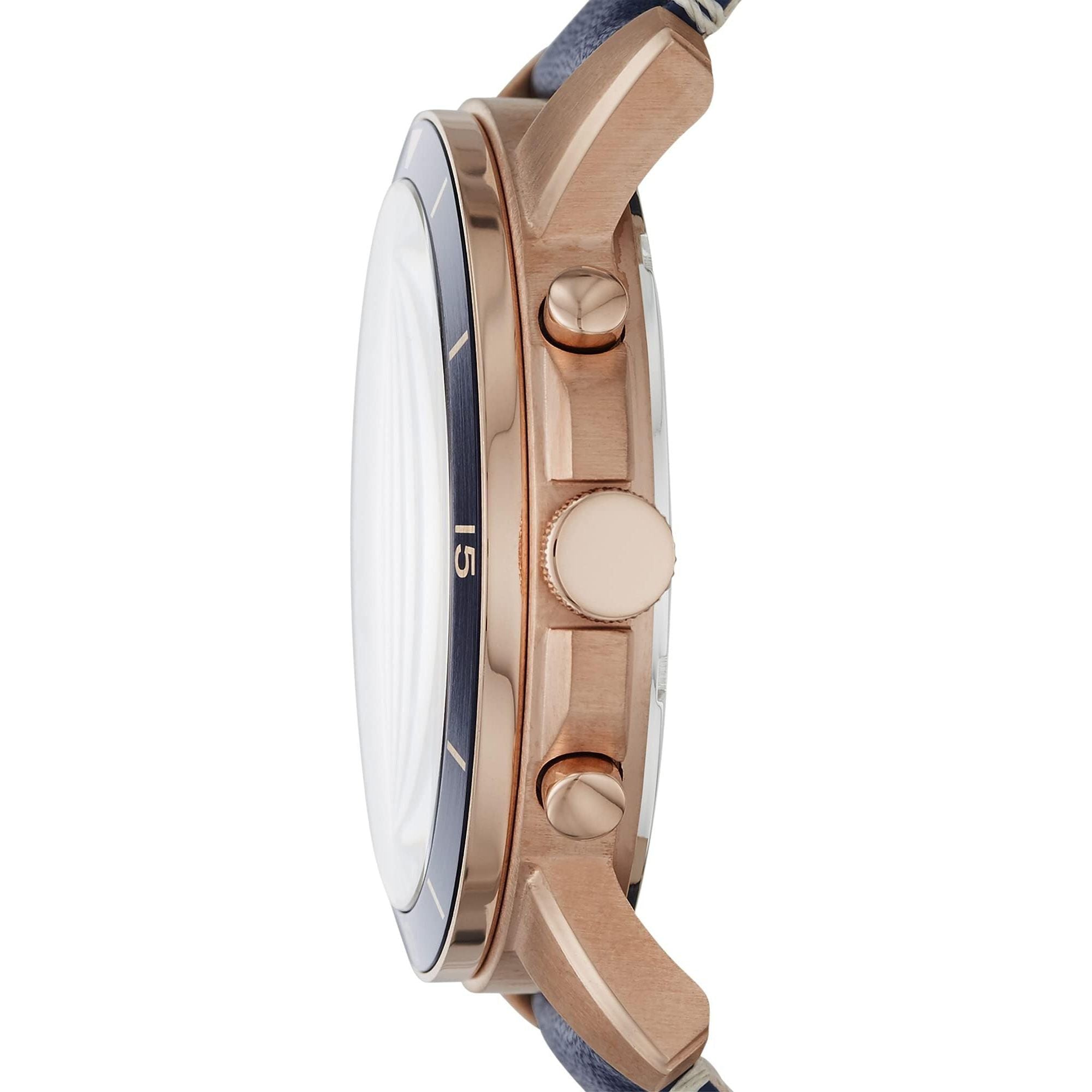 Fossil Mens Quartz Watch, Analog and Leather- FS5237