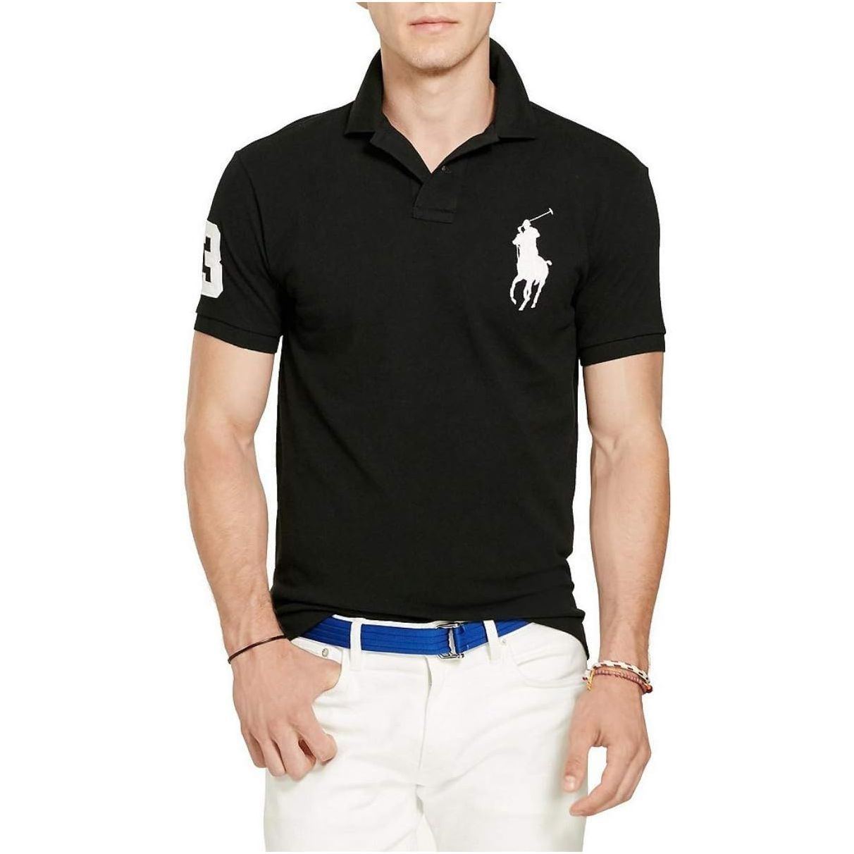 POLO RALPH LAUREN Polo Shirt Classic Custom Fit Short Sleeve Mesh Polo Shirt mens