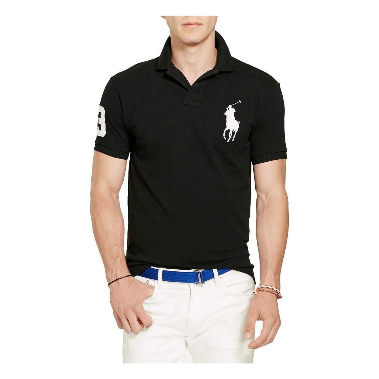 POLO RALPH LAUREN Polo Shirt Classic Custom Fit Short Sleeve Mesh Polo Shirt mens