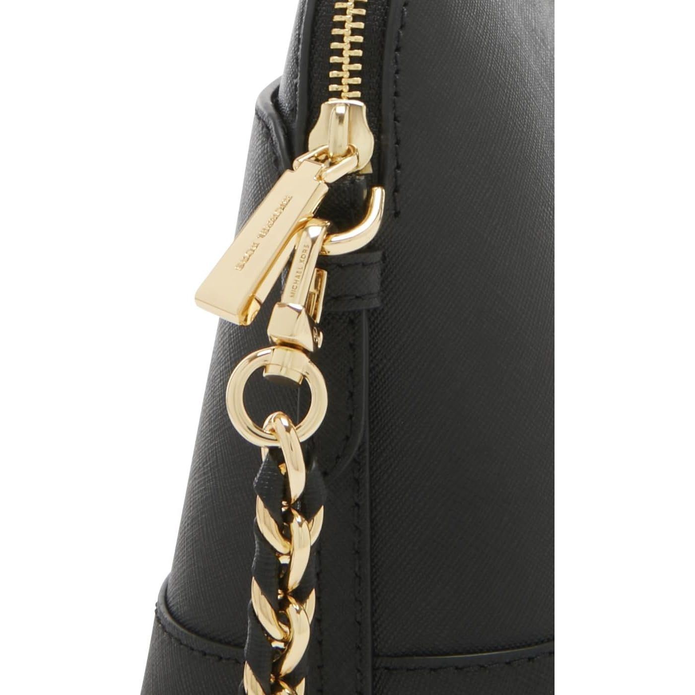 Michael Kors womens Large Saffiano Leather Dome Crossbody Bag