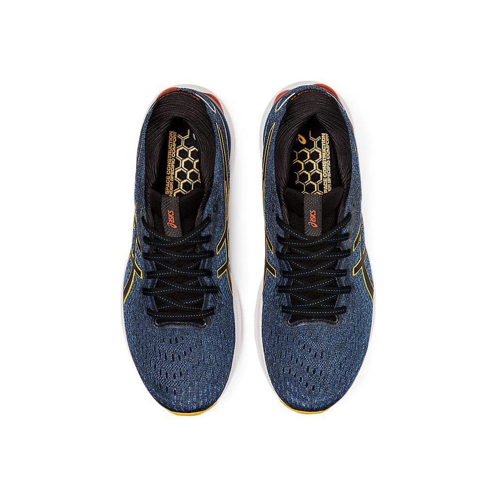 ASICS Nimbus 24 Road Running Shoe for Man Blue Orange