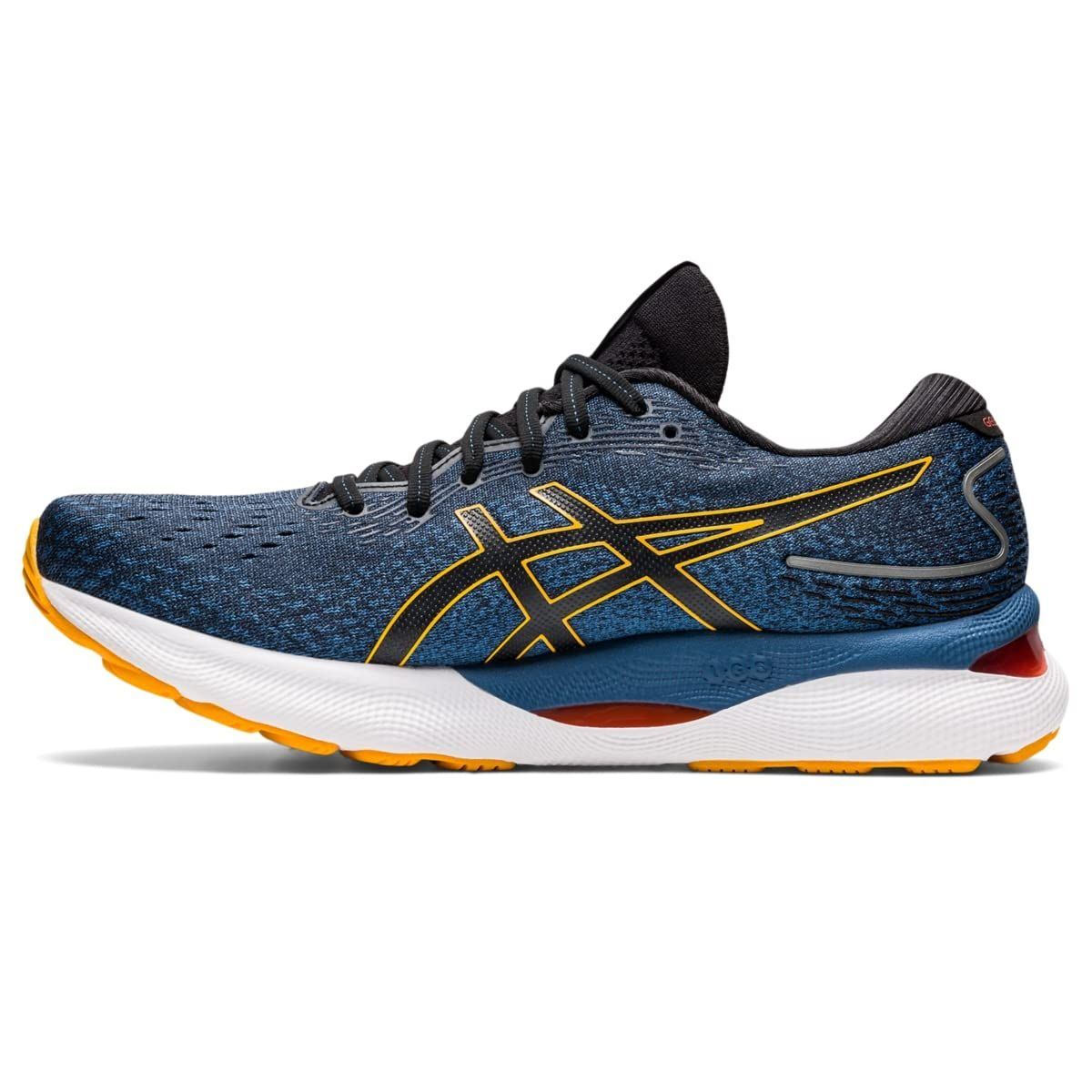 ASICS Nimbus 24 Road Running Shoe for Man Blue Orange