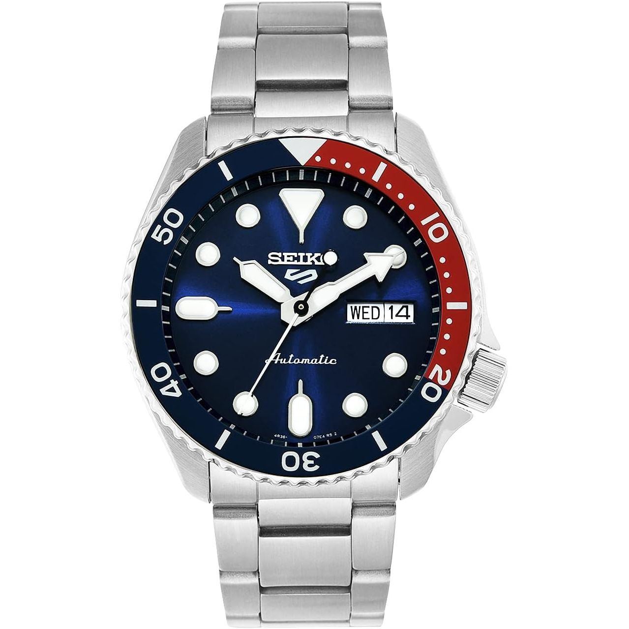 Seiko Men's Analogue Automatic Watch Seiko 5 Sports, Blue, Srpd5 Analgoue, 3K1