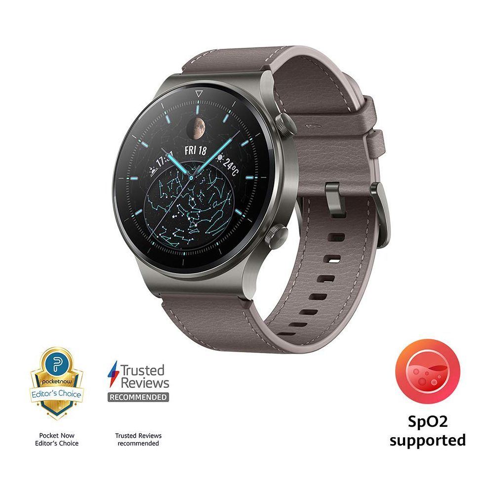 HUAWEI WATCH GT 2 Pro Smartwatch, 1.39" AMOLED HD Touchscreen, 2-Week Battery Life, GPS and GLONASS, SpO2, 100+ Workout Modes, Bluetooth Calling, Heartrate Monitoring, Grey