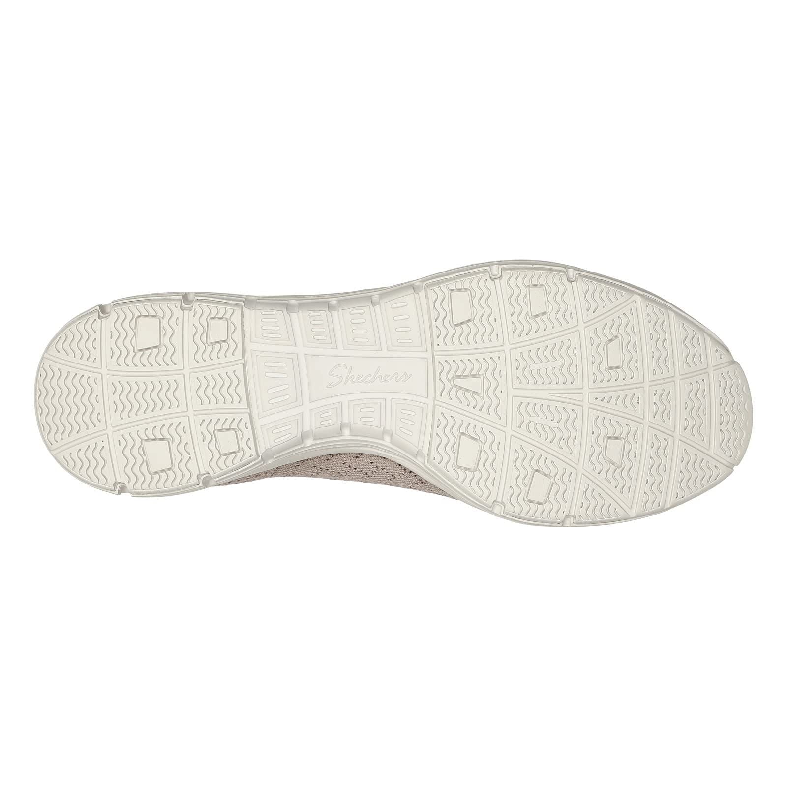 Skechers Women's Seager-STAT-Scalloped Collar, Engineered Skech-Knit Slip-On-Classic Fit Loafer