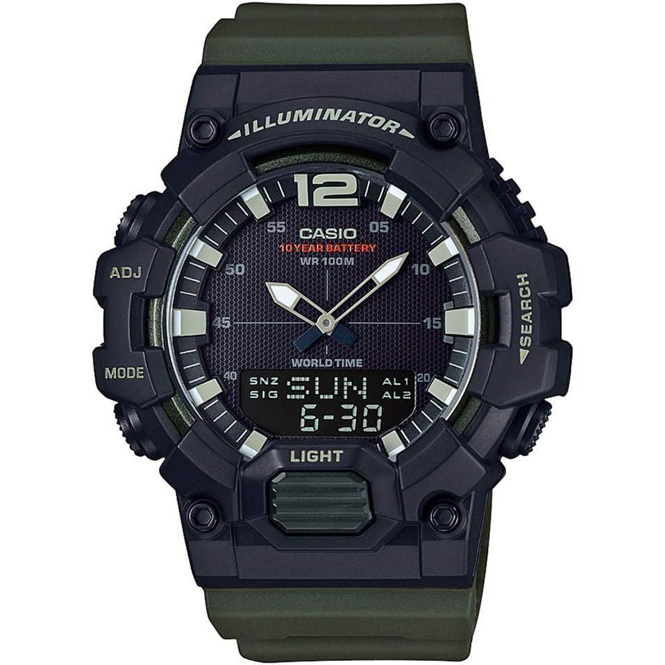 Casio Men's Dial Resin Band Watch - HDC-700-3AVDF