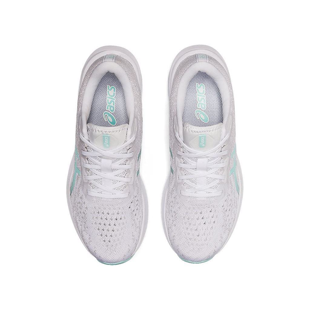 ASICS Women's DYNABLAST 2 Running Shoes, 11.5, White/Clear Blue