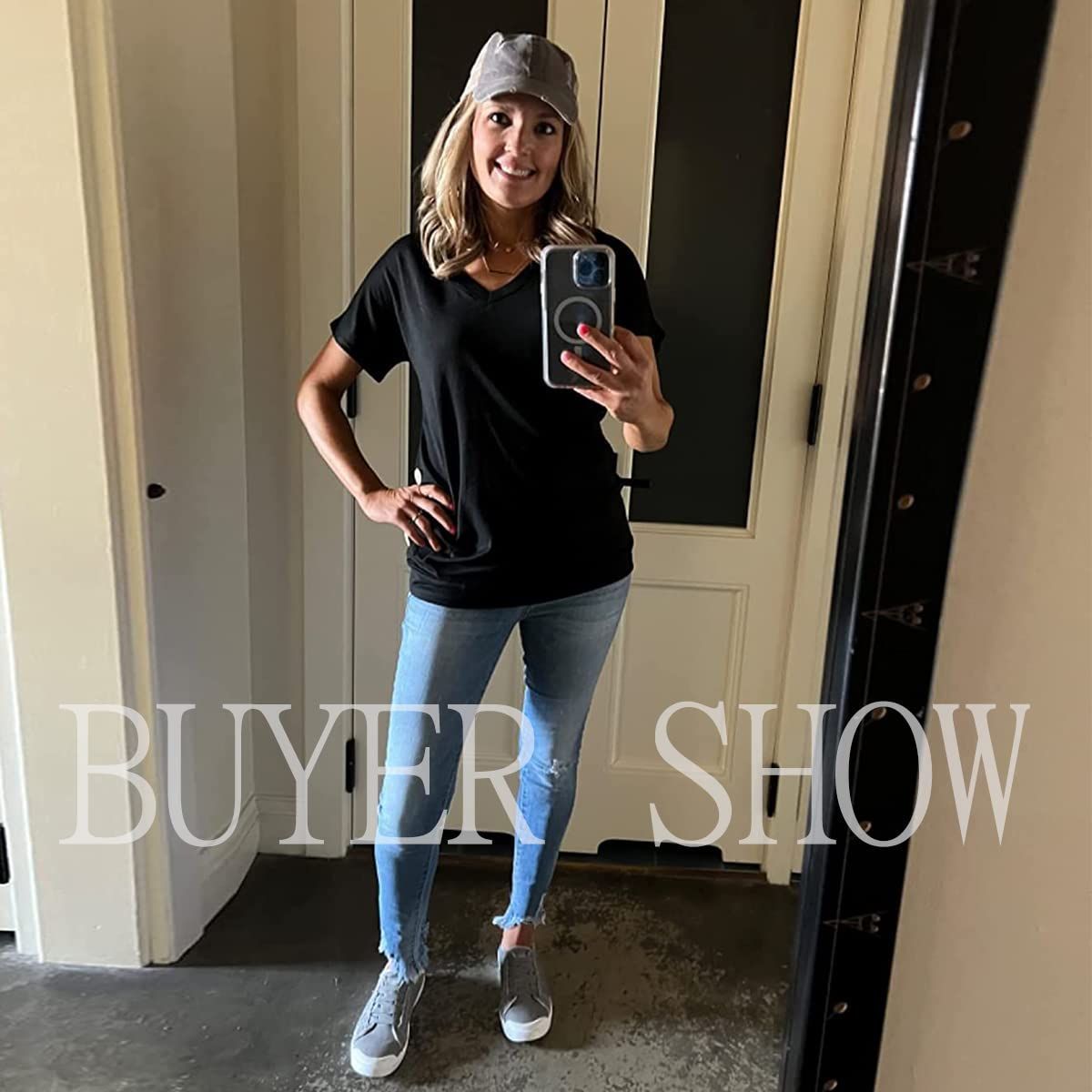 JENN ARDOR Women's Canvas Sneaker Slip-ons Loafers Shoes for Womens Fashion Casual Canvas Round Toe Soft Comfortable Walking Flats