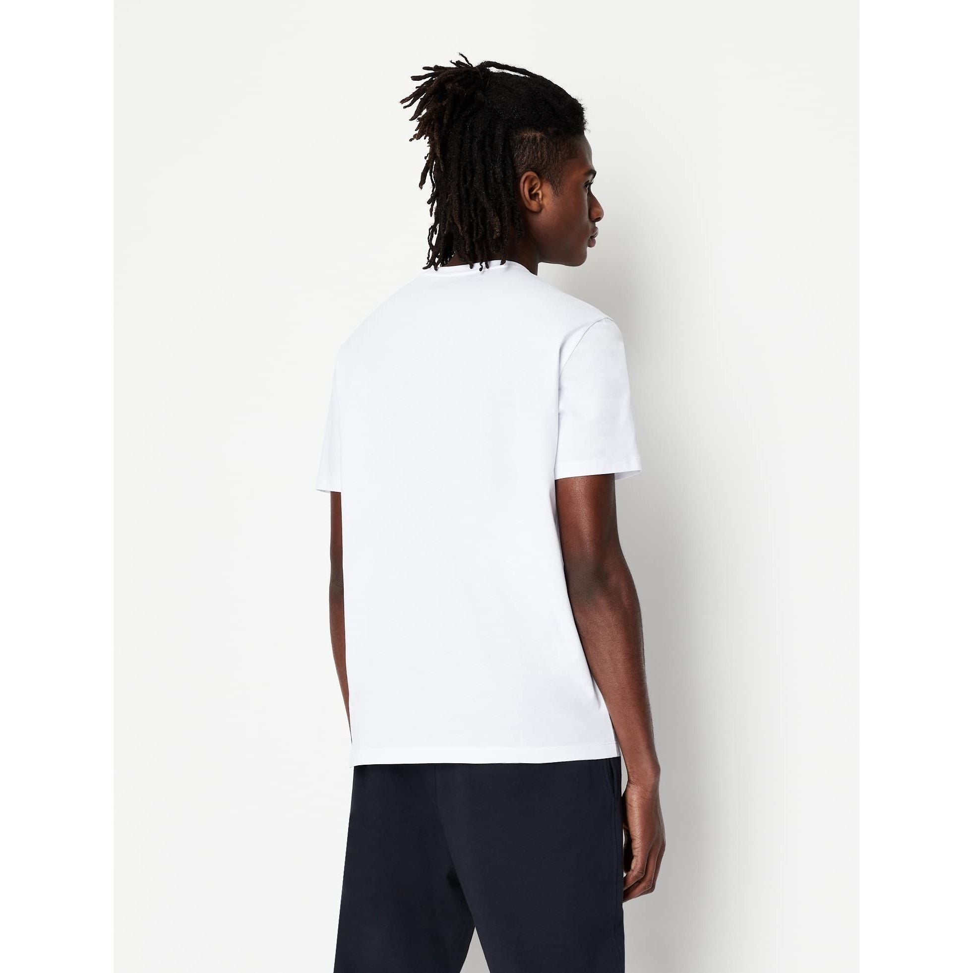 A|X Armani Exchange mens Lines Logo Tee T-Shirt