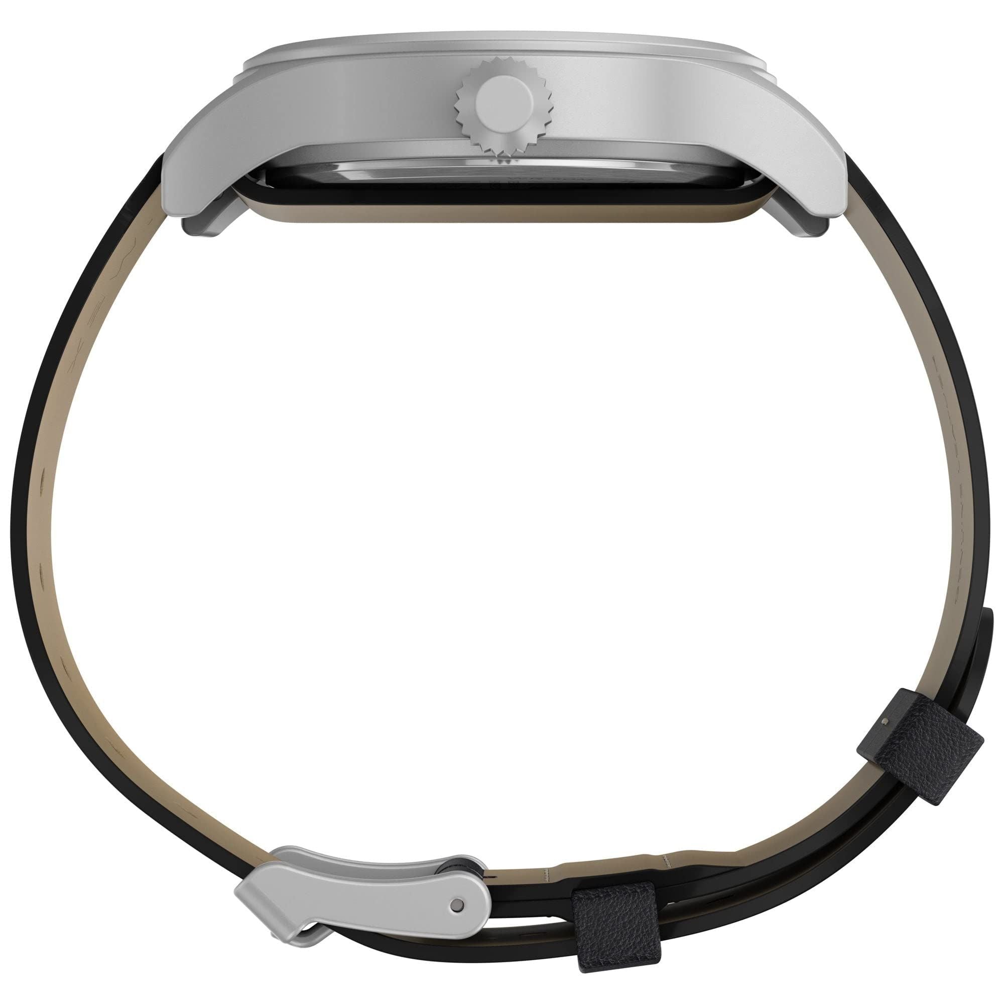 Timex 40 mm Expedition Leather Strap Watch