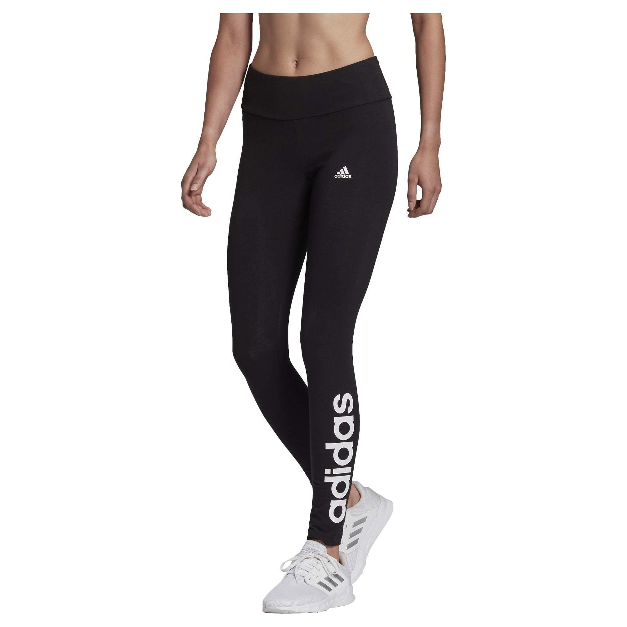 adidas womens ESSENTIALS HIGH-WAISTED LOGO LEGGINGS Tights