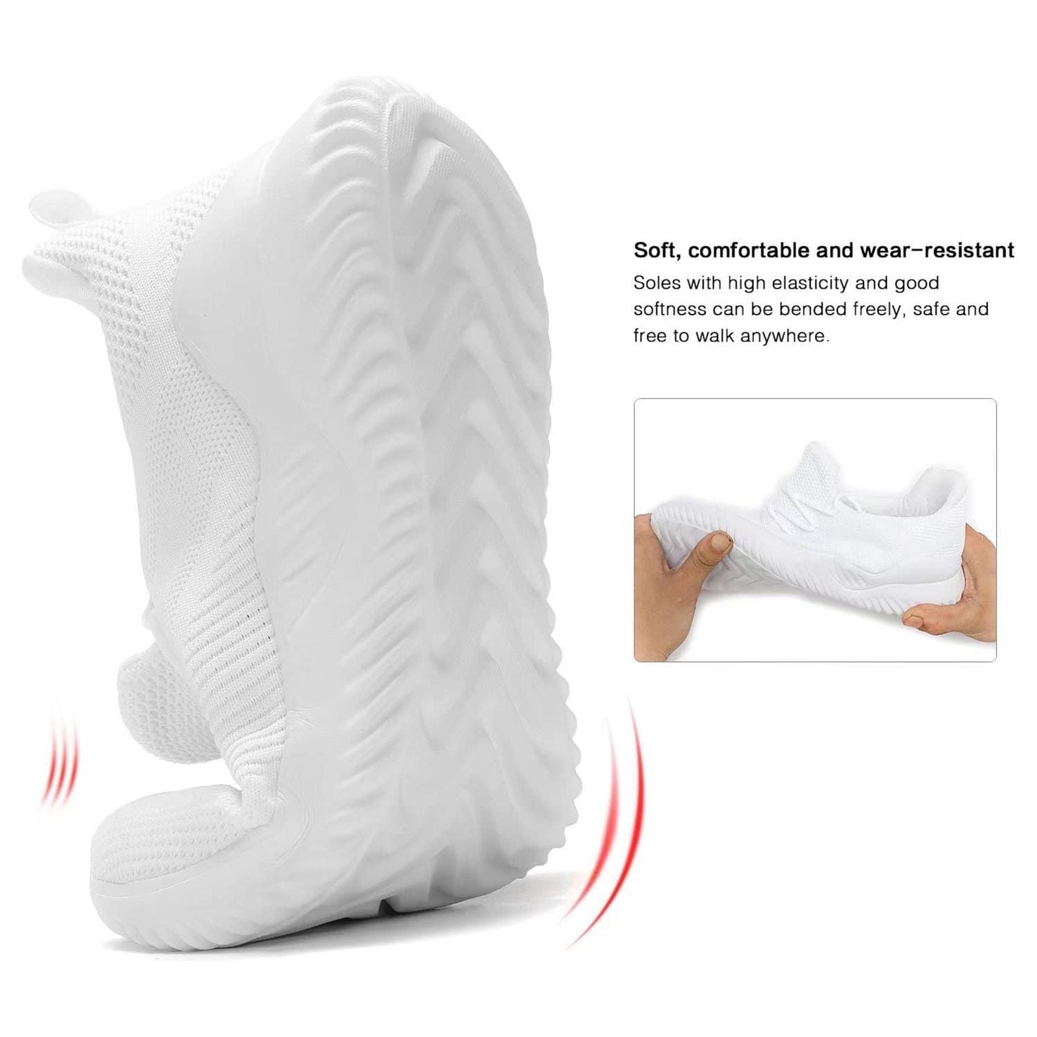 Kapsen Men's Non Slip Running Shoes Ultra Light Breathable Casual Walking Shoes Fashion Sneakers Mesh Workout Sports Shoes