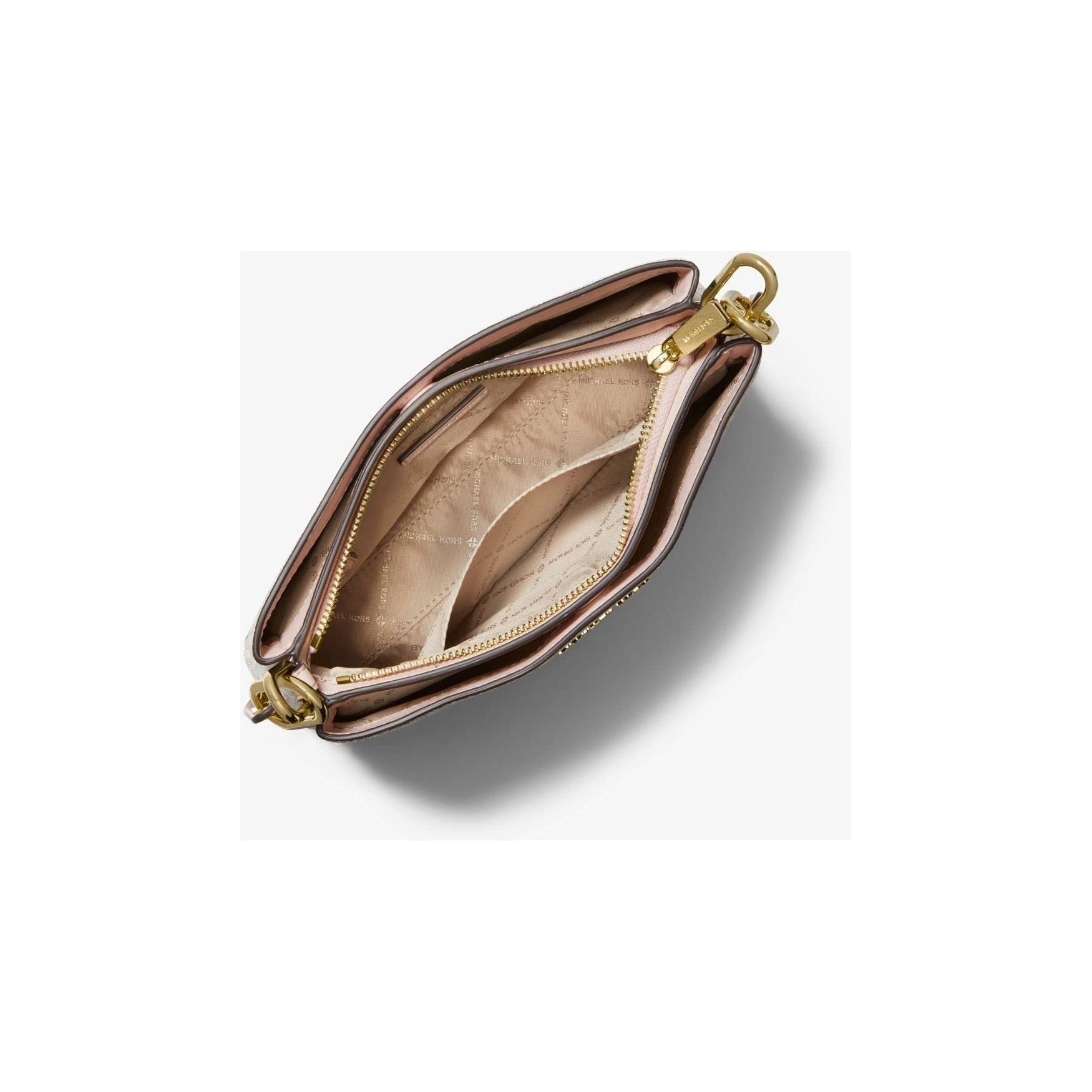 Michael Kors Trisha Leather Medium Triple Compartment Crossbody