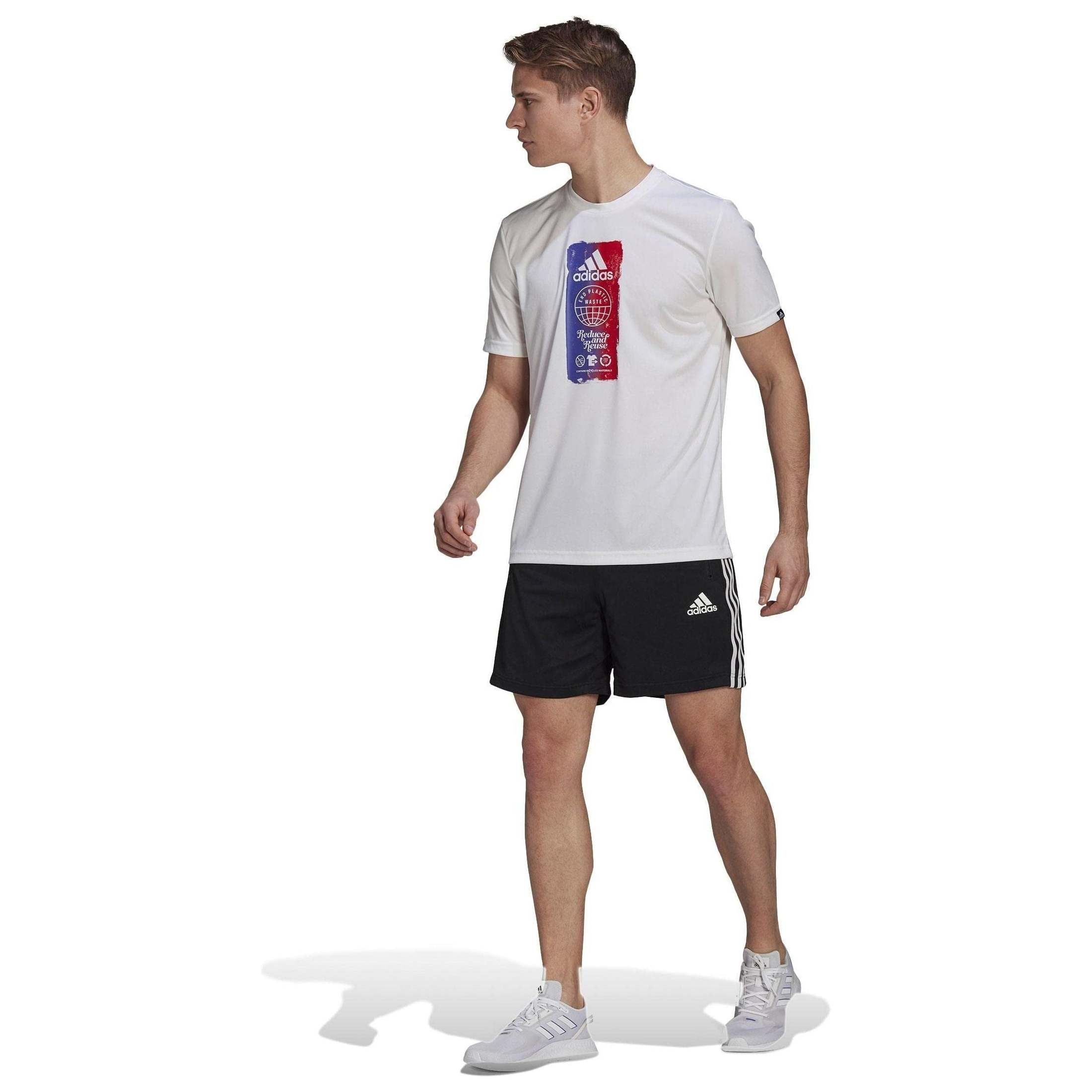 adidas Men's Primeblue Designed To Move Sport 3-Stripes SHORTS