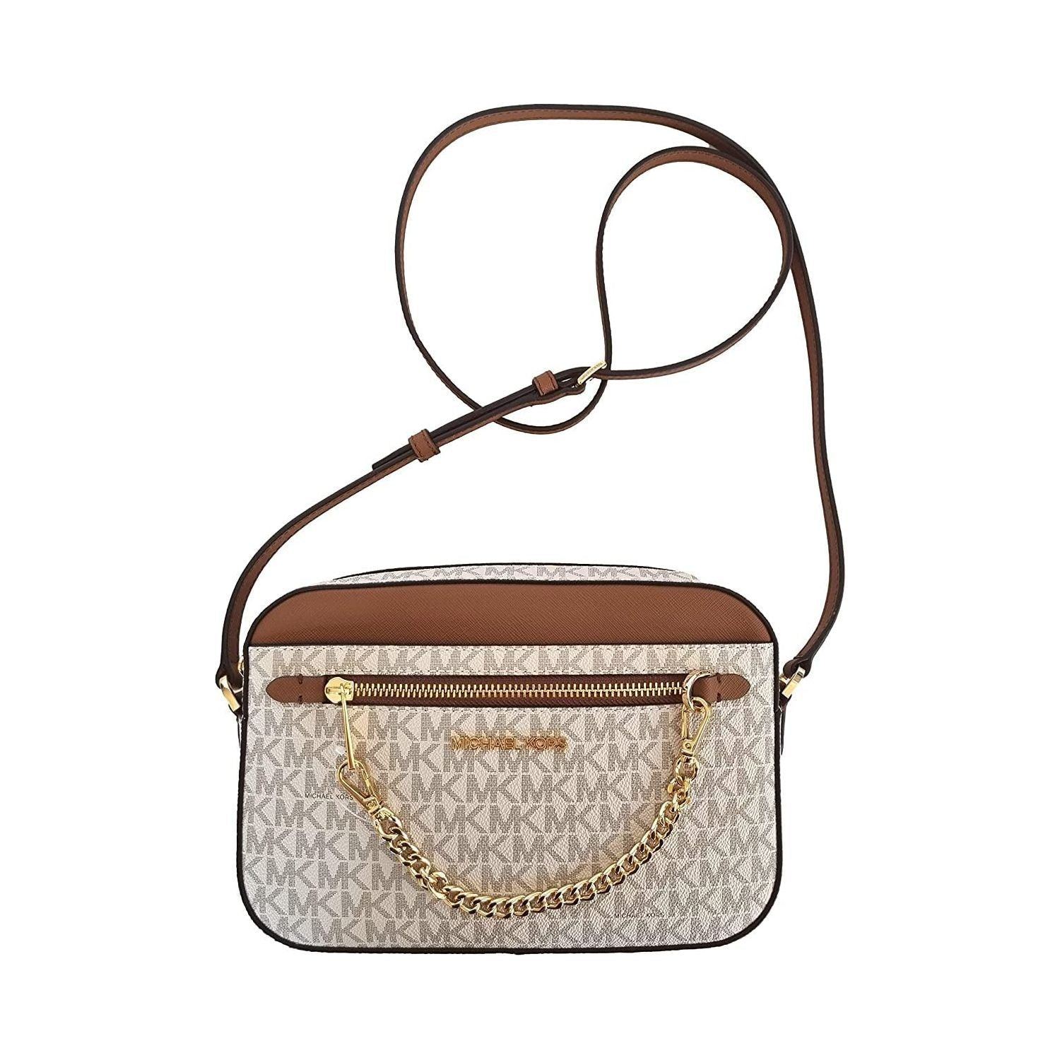 Michael Kors Jet Set Large Leather Crossbody Bag
