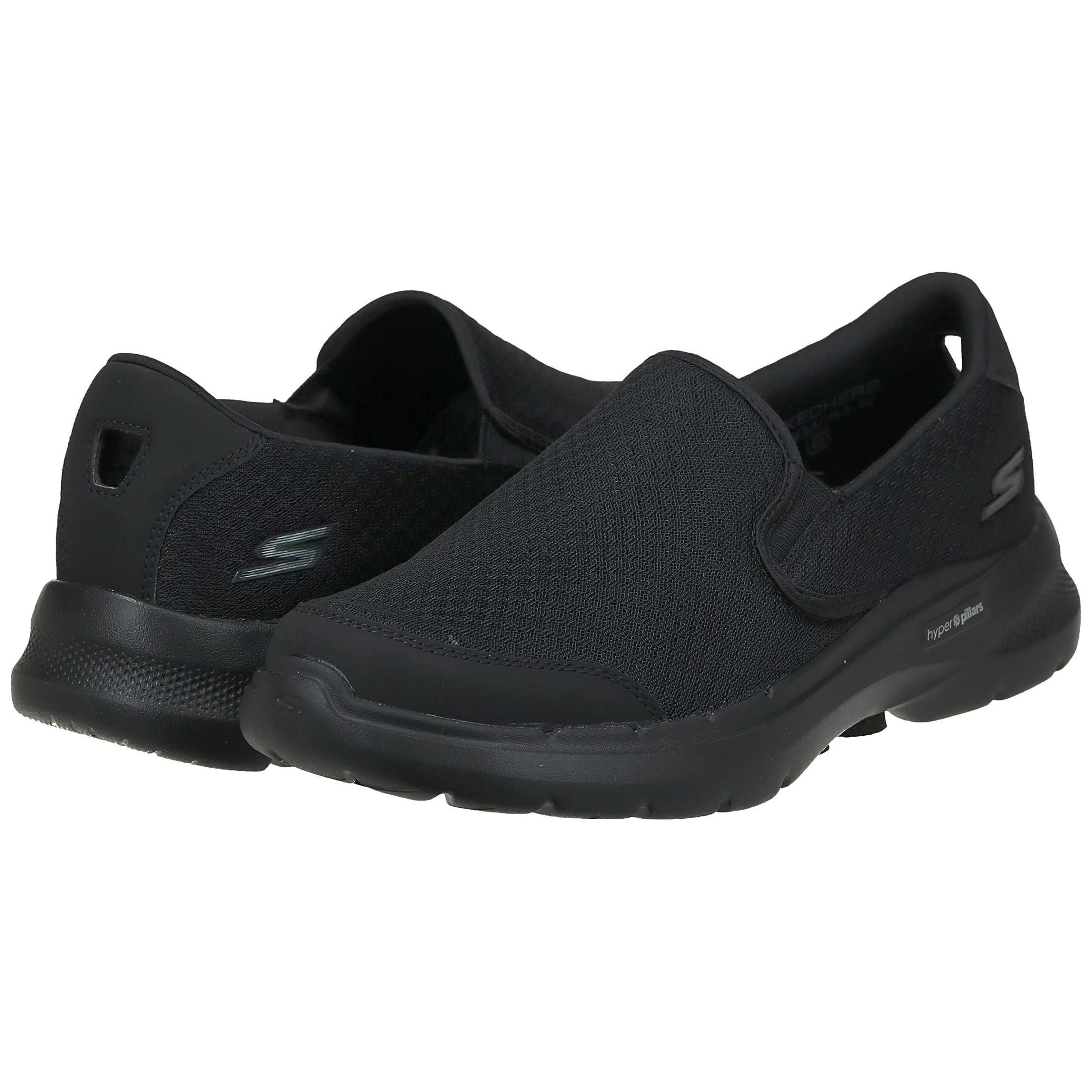 Skechers Go Walk 6 Slip-On Black mens Walking Shoe