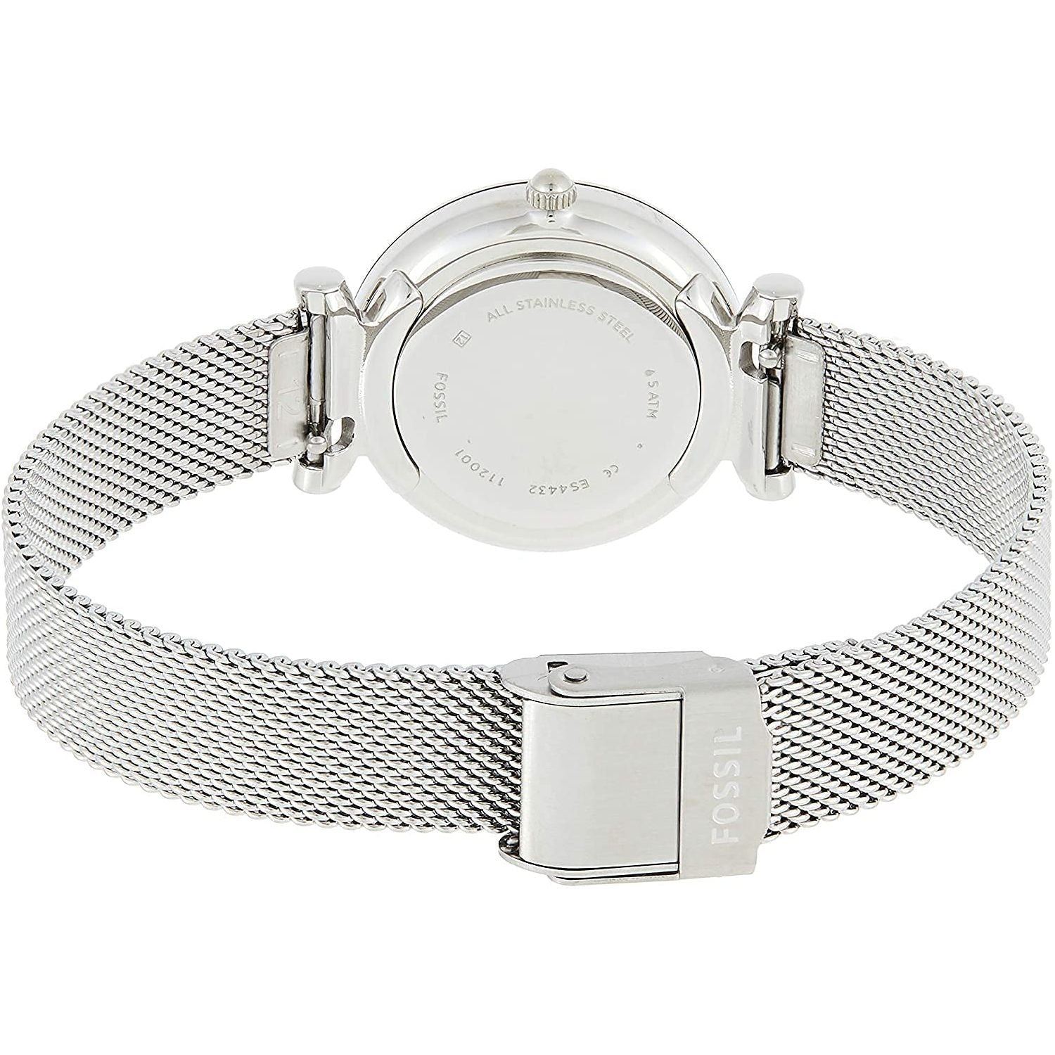 Fossil Womens Quartz Watch, Analog Display and Stainless Steel Strap ES4432
