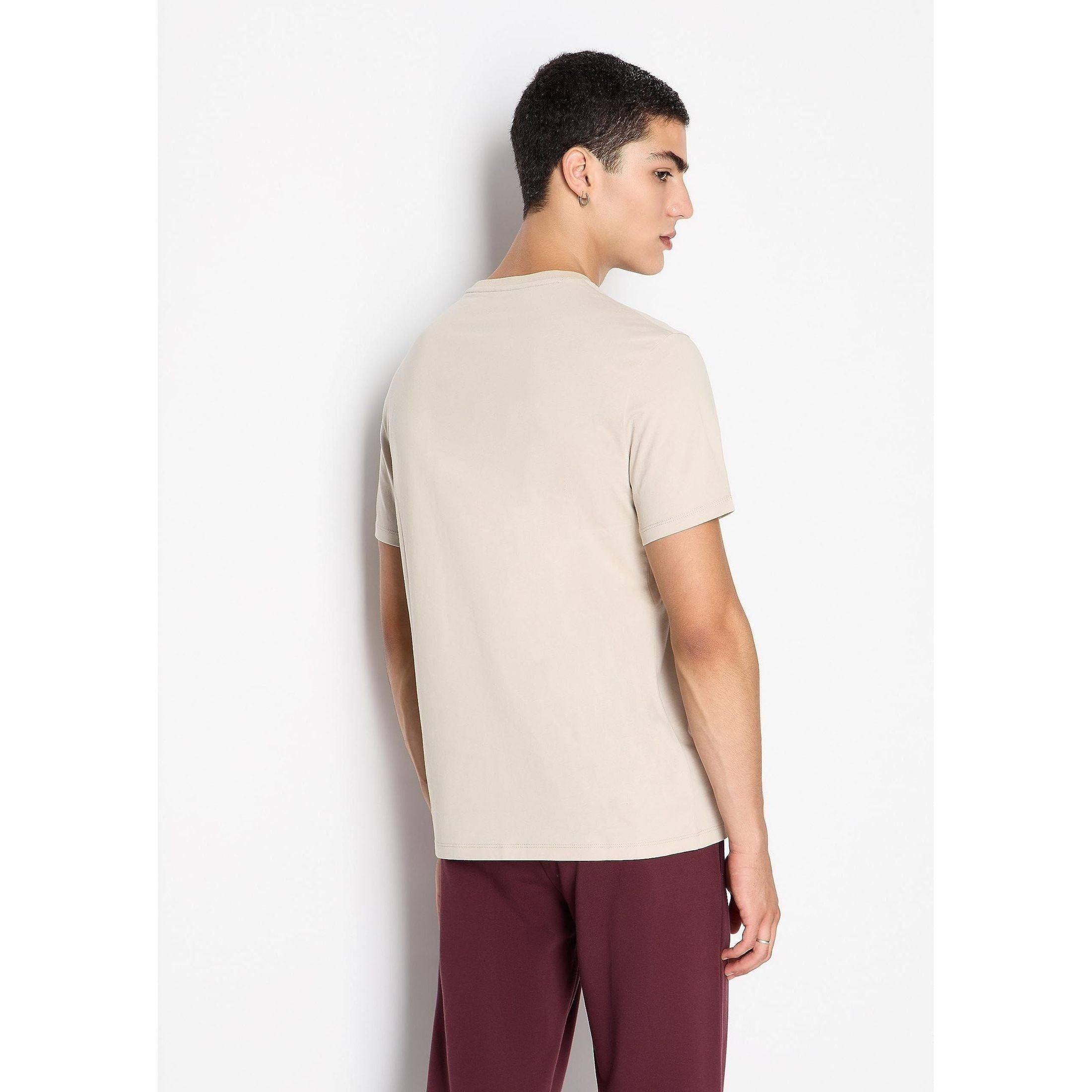 A|X ARMANI EXCHANGE Men's Short Sleeve Micro Milano/Ny Logo T-Shirt