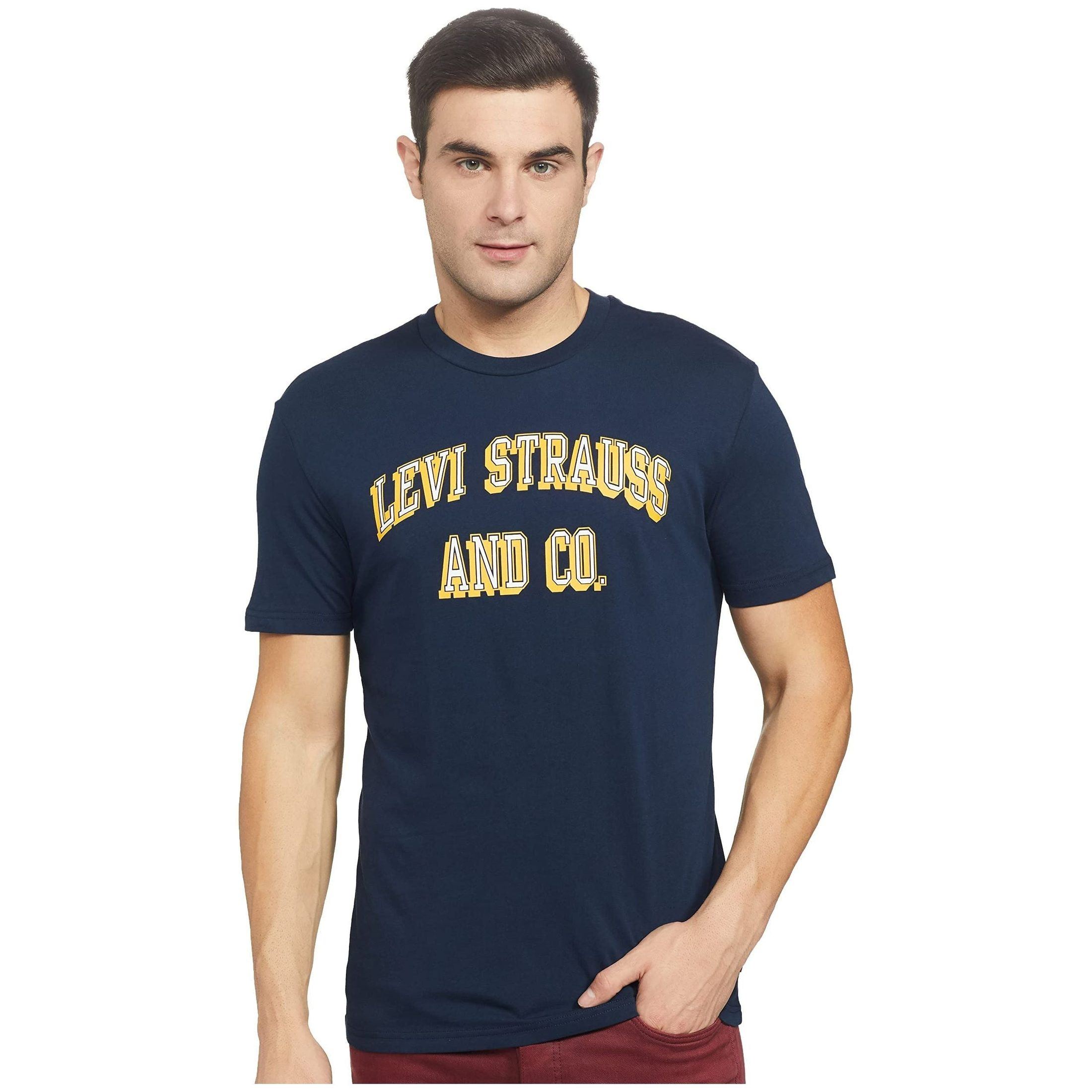 Levi's Men BLRMT-GRAPHIC-CRWNK T-1 COLLEGIATE LOGO T-Shirt