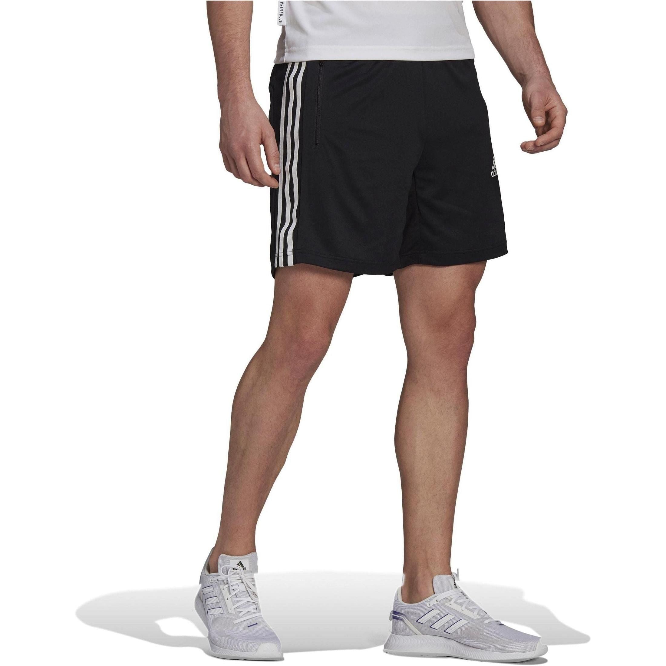 adidas Men's Primeblue Designed To Move Sport 3-Stripes SHORTS