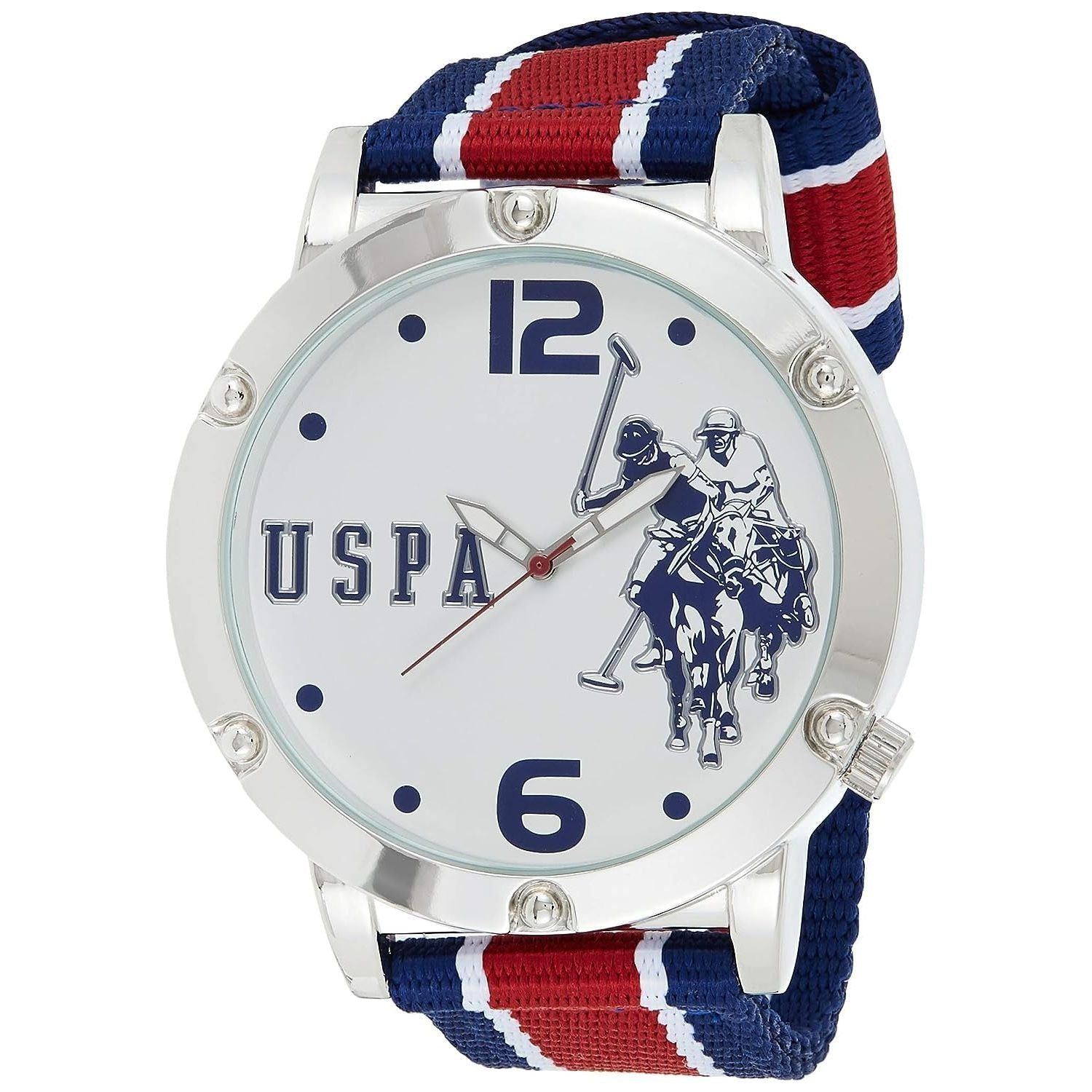 U.S. Polo Assn. Mens Quartz Watch, Analog Display And Nylon Strap - USC57003
