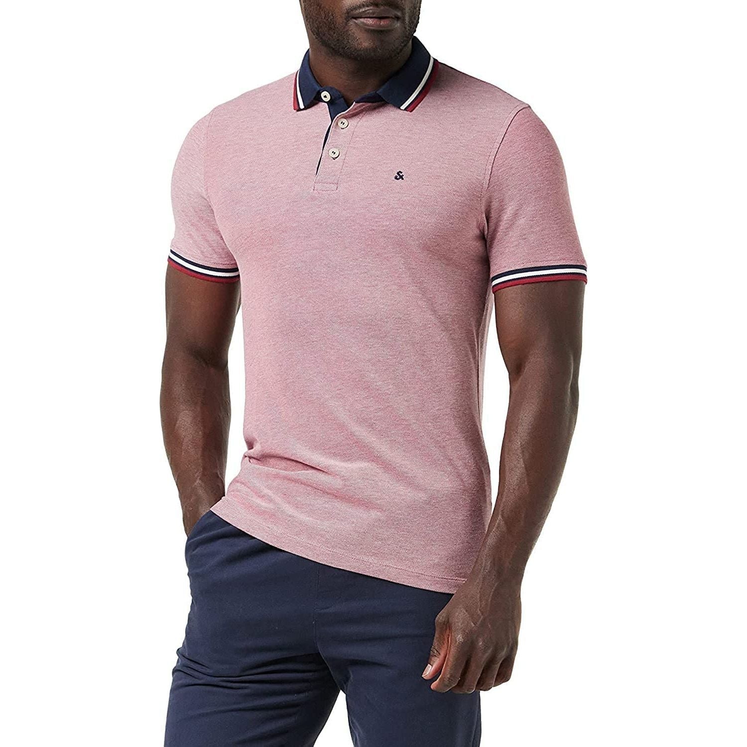 Jack & Jones Men's Slim Fit Jjepaulos Polo SS Noos Polo-Shirt (pack of 1)