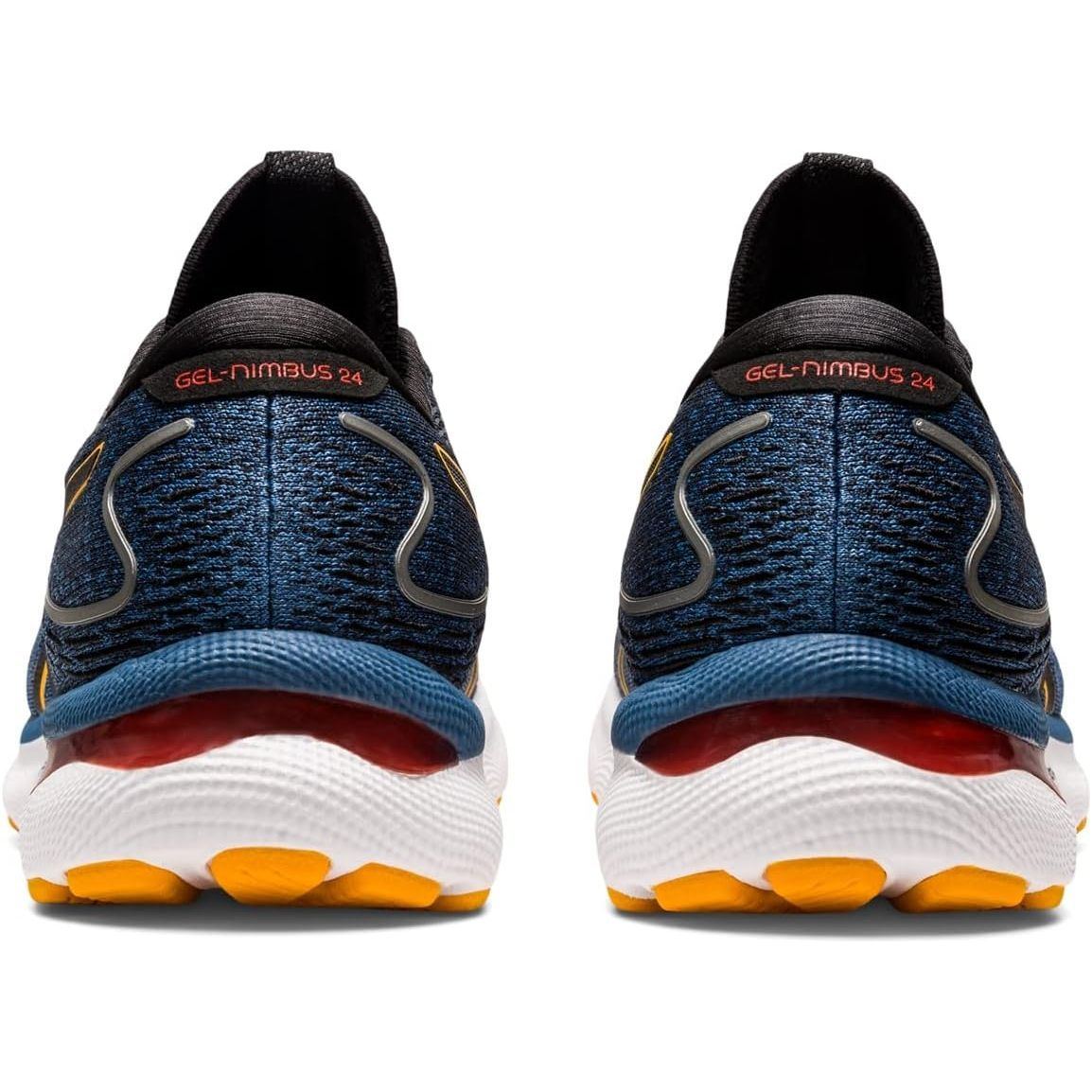 ASICS Nimbus 24 Road Running Shoe for Man Blue Orange