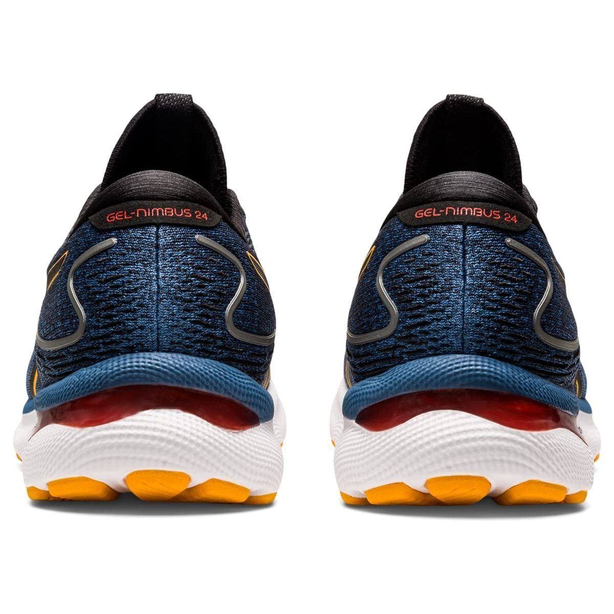 ASICS Nimbus 24 Road Running Shoe for Man Blue Orange